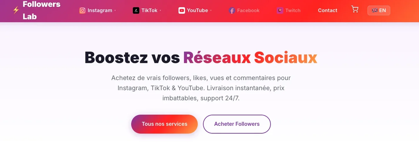 Followers Lab - best place to buy Instagram followers 2026